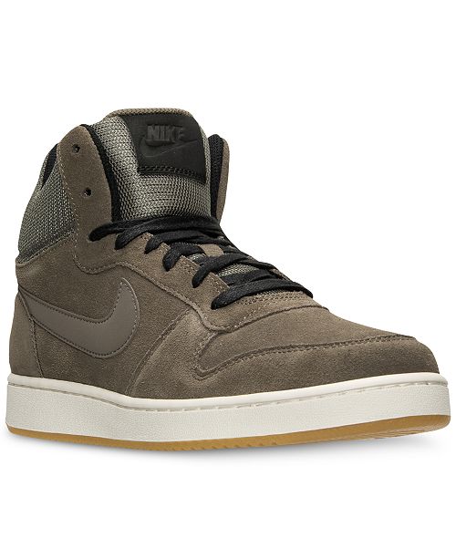 Nike Men S Court Borough Mid Premium Casual Sneakers From Finish