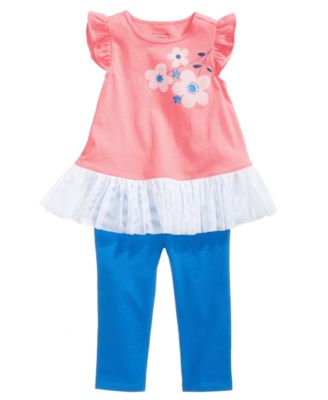 First Impressions Ruffle Tunic & Leggings Separates, Baby Girls ...