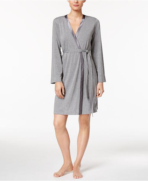 Alfani SatinTrimmed Wrap Robe, Created for Macy's & Reviews Bras