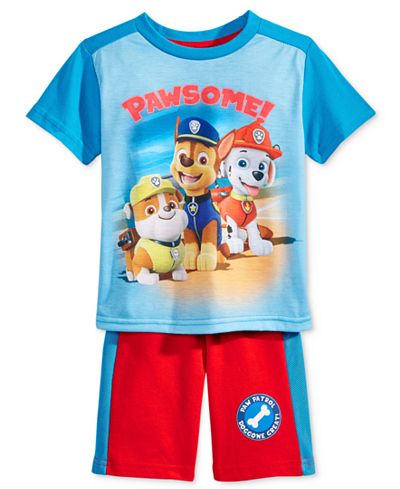 Nannette 2-Pc. Paw Patrol T-Shirt & Shorts Set, Toddler (2T-4T)