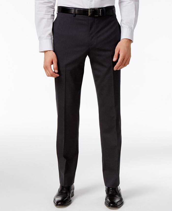 Lauren Ralph Lauren Charcoal Solid Total Stretch Slim-Fit Suit ...