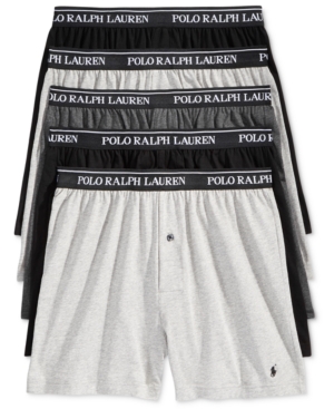 Polo Ralph Lauren Men's 5-Pk. Classic Knit Boxer Briefs