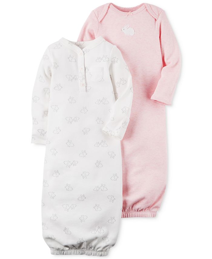 Carter's 2Pk. Bunny Sleeper Gowns, Baby Girls Macy's