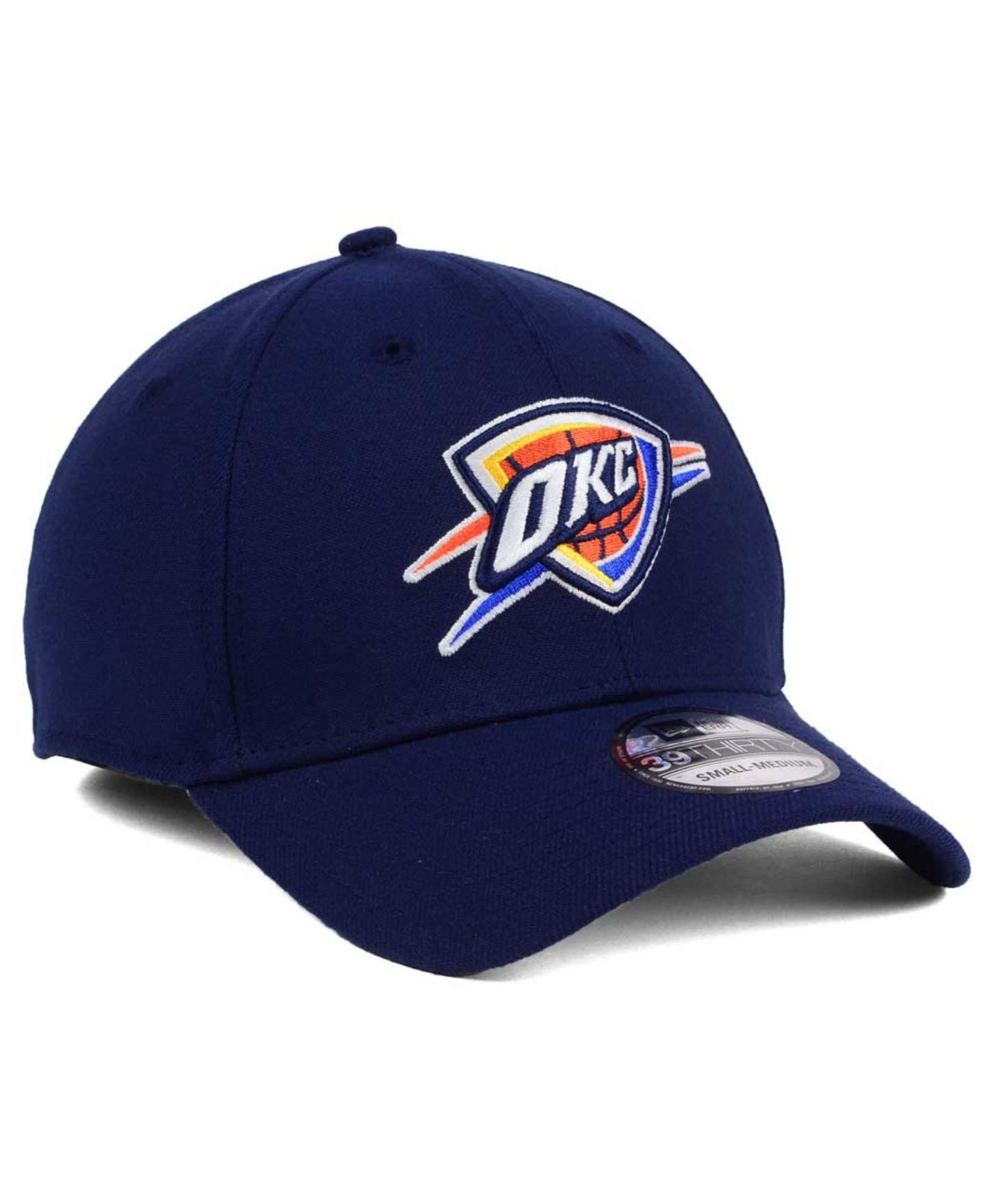Мужская кепка New Era Oklahoma City Thunder Team Classic 39THIRTY — фото 3