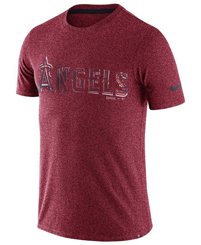 Nike Men's Los Angeles Angels of Anaheim Marled T-Shirt - Macy's