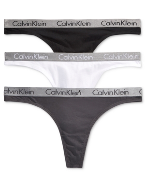 CALVIN KLEIN RADIANT THONG 3-PK QD3590