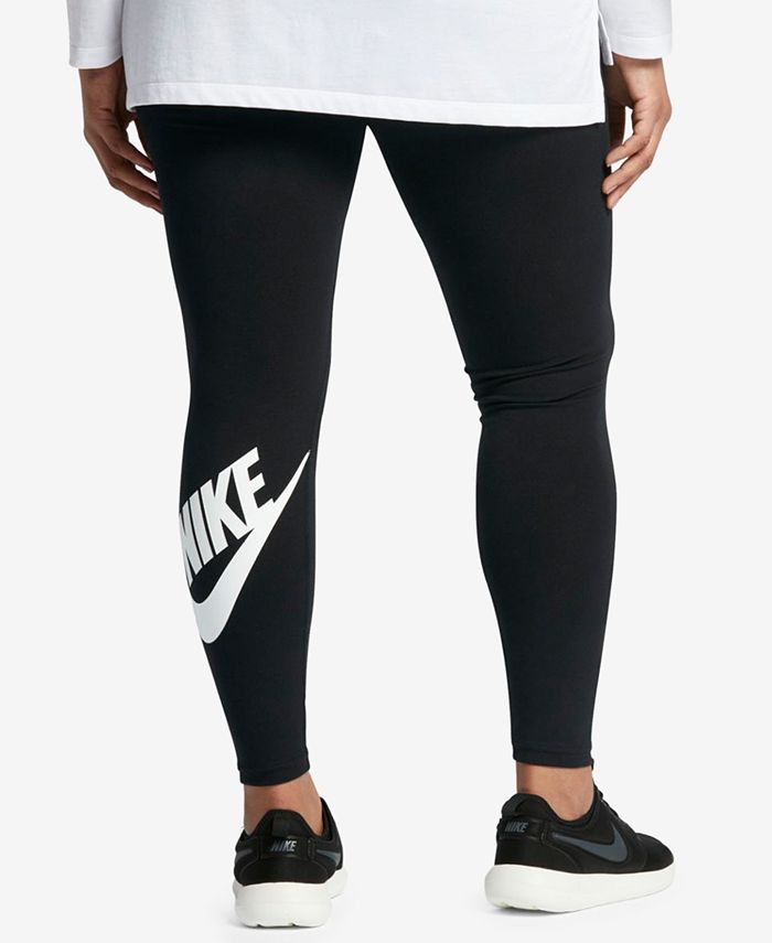 Nike Plus Size Leg-A-See Dri-FIT Logo Leggings - Macy's