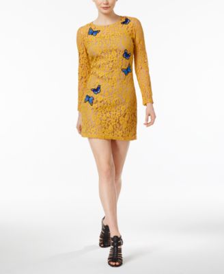 CELESTIAL - Buttferly-Embroidered Lace Dress