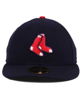 low profile red sox hat