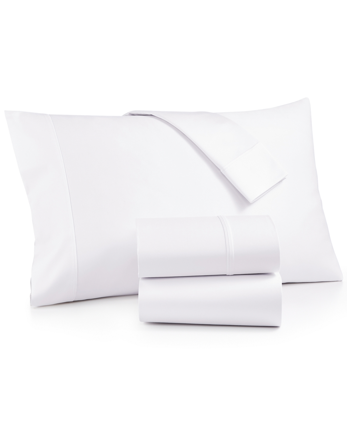 Aq Textiles Bergen House 100% Certified Egyptian Cotton 1000 Thread Count 4 Pc. Sheet Set, California King In White