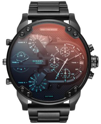 Diesel Men's Mr. Daddy 2.0 Black Stainless Steel Bracelet Watch