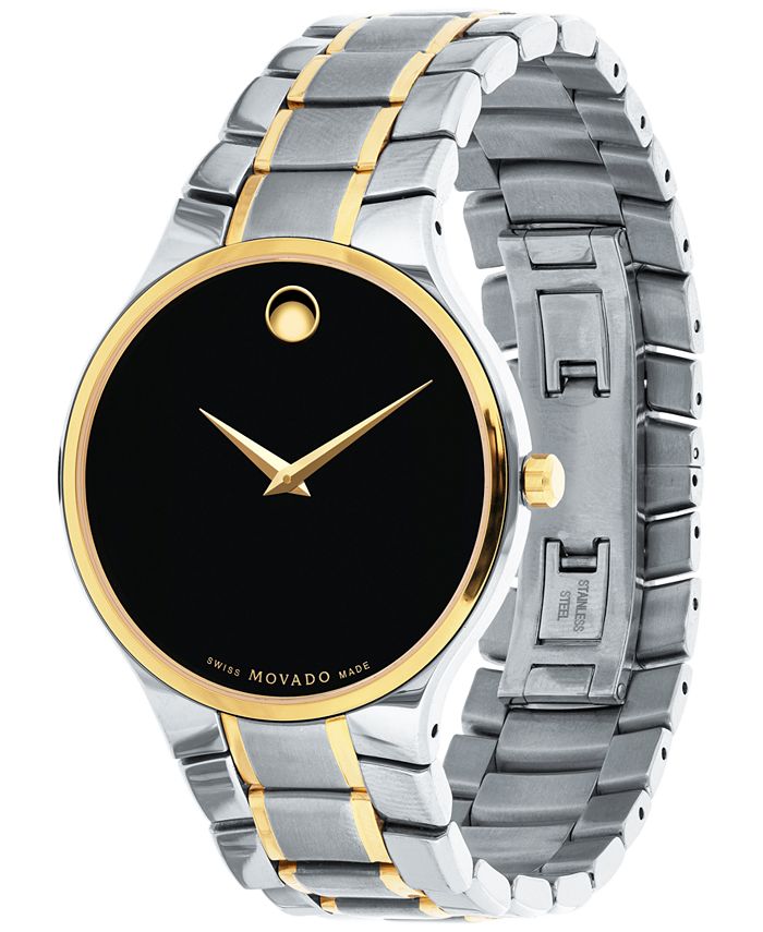 Movado Men's Swiss Serio Two-Tone PVD Stainless Steel Bracelet Watch