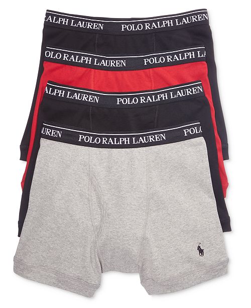 Polo Ralph Lauren Men's 3+1 Bonus Pack Boxer Briefs - Underwear ...