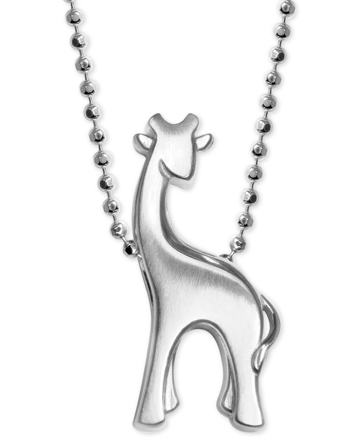 Giraffe Pendant Necklace in Sterling Silver - Sterling Silver