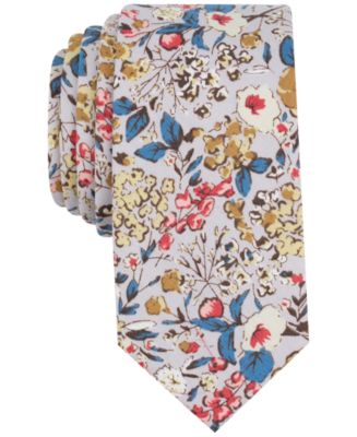 Bar III Men's Isabella Floral Skinny Tie, Created for Macy's - Macy's