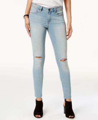 WILLIAM RAST - Cropped Midnight Twill Wash Skinny Jeans