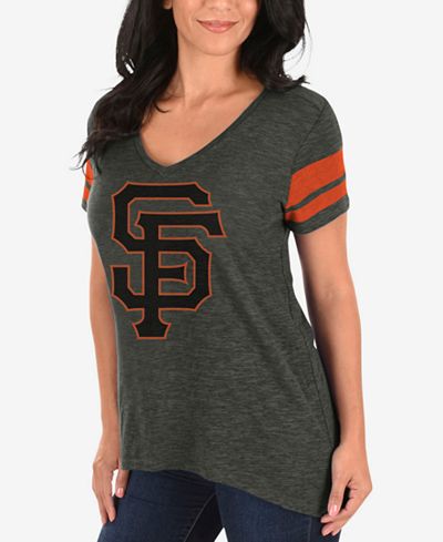 Profile Women's San Francisco Giants Check the Tape Plus Size T-Shirt