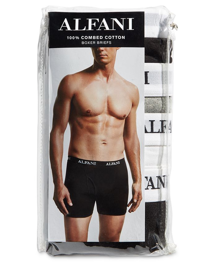 Alfani Men's Cotton Tagless Boxer Briefs 7Pack Macy's