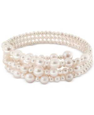 image of Pearl Lace by Effy Cultured Freshwater Pearl (5-1/2, 7-1/2, 10, 12mm) Coil Choker Necklace