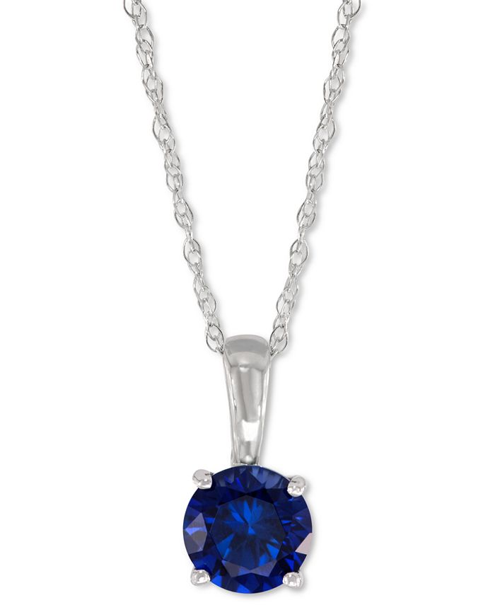 Macy's sapphire new arrivals necklace