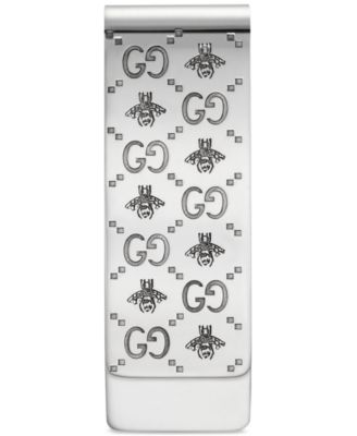 Gucci - Men's Sterling Silver Logo and Bee Motif Money Clip YBF45588400100U