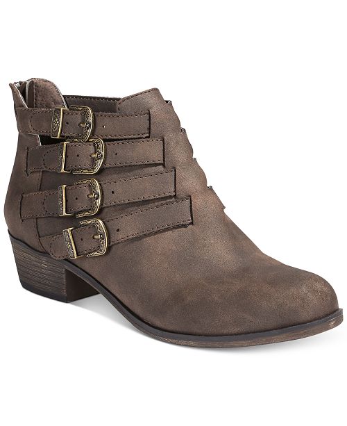 tan booties macys