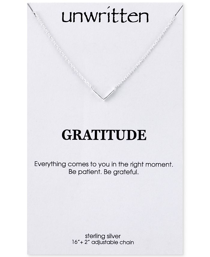 Unwritten sterling shop silver necklace