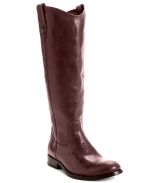 image of Frye Women-s Melissa Wide Calf Riding Leather Boots Women-s Shoes