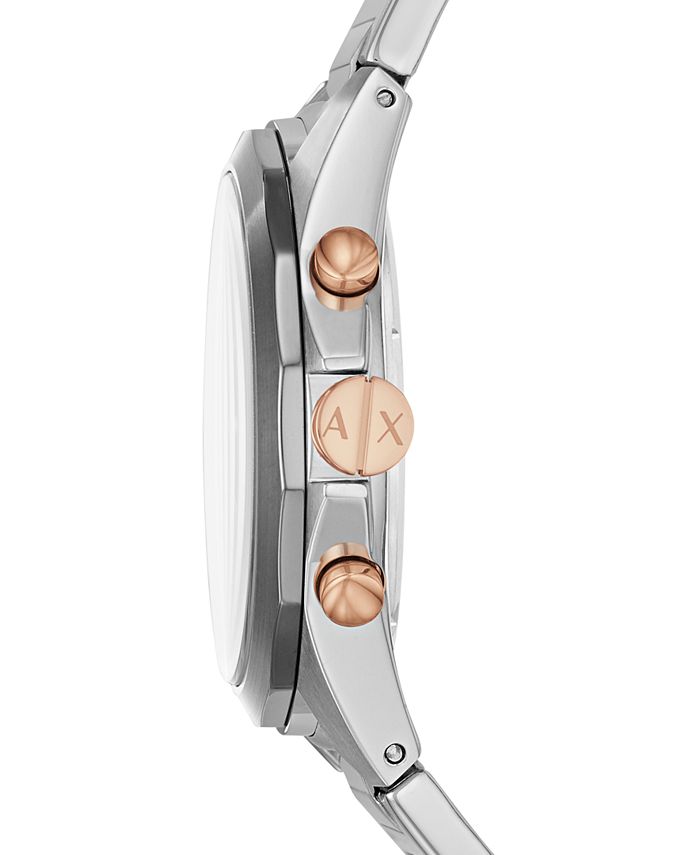 Armani Exchange A|X Men's Chronograph Stainless Steel Bracelet Watch ...