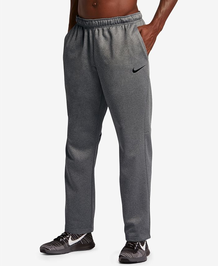 Nike Men's Therma Fleece Open-Bottom Sweatpants - Macy's