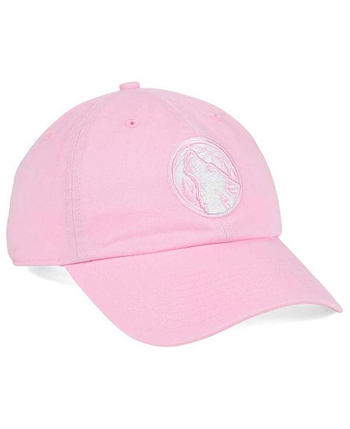 '47 Brand Women's Minnesota Timberwolves Petal Pink CLEAN UP Cap ...