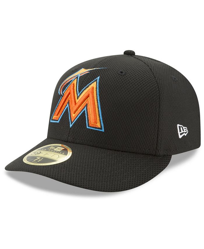 Miami Marlins New Era 2022 Spring Training Low Profile 59FIFTY Fitted Hat -  Black