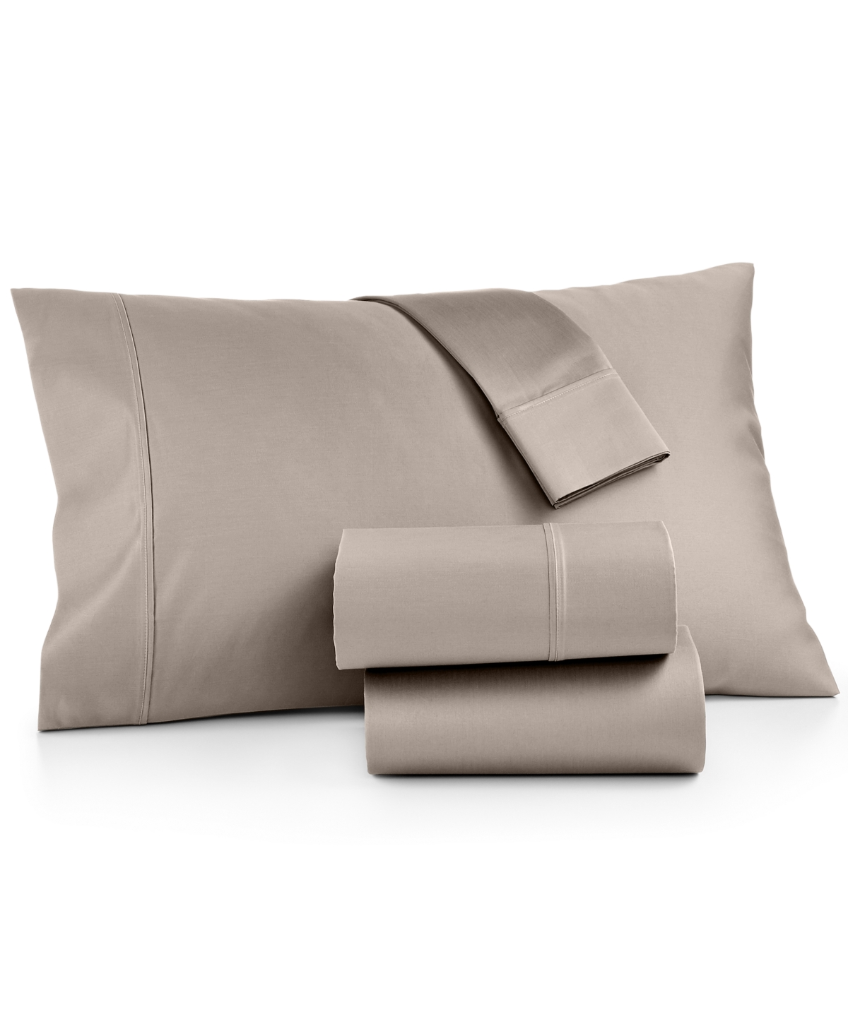 Aq Textiles Bergen House 100% Certified Egyptian Cotton 1000 Thread Count 4 Pc. Sheet Set, California King In Taupe