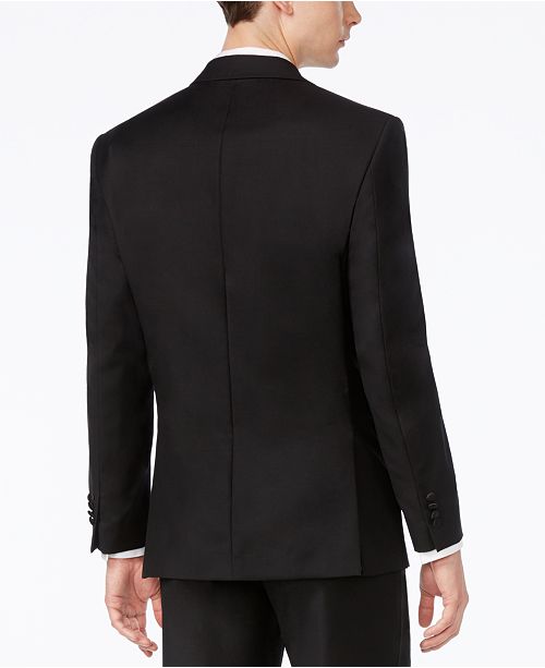 Calvin Klein Black Solid Modern Fit Tuxedo Separates - Suits & Tuxedos ...