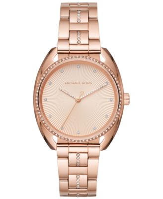 Michael Kors - Women's Libby Rose Gold-Tone Stainless Steel Bracelet Watch 38mm MK3677