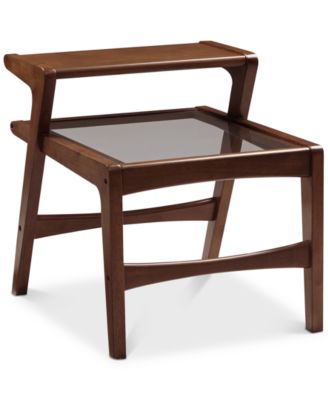 Furniture - II Rocket Side Table with Glass, Quick Ship