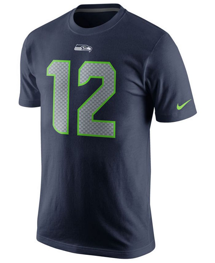 Nike Men's Fan #12 Seattle Seahawks Color Rush Name & Number T-Shirt -  Macy's