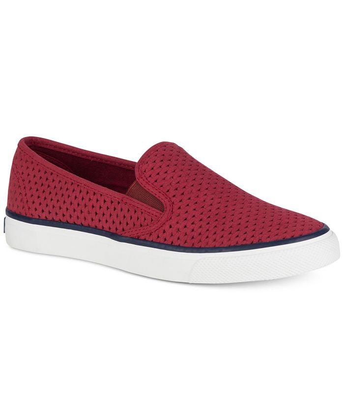 Sperry Women's Seaside Scale Perforated Sneakers - Macy's
