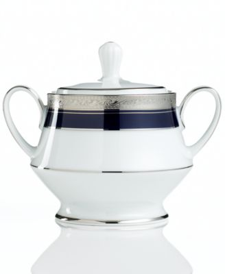 Noritake - "Crestwood Cobalt Platinum" Covered Sugar