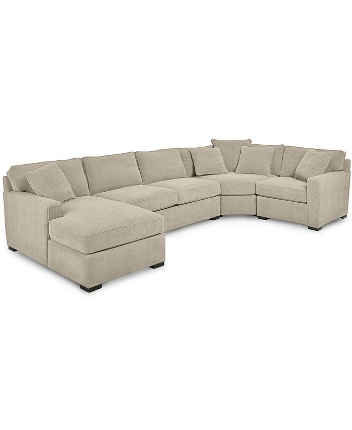 Lore Sectional Sofa - Sectional Fabric Sofa