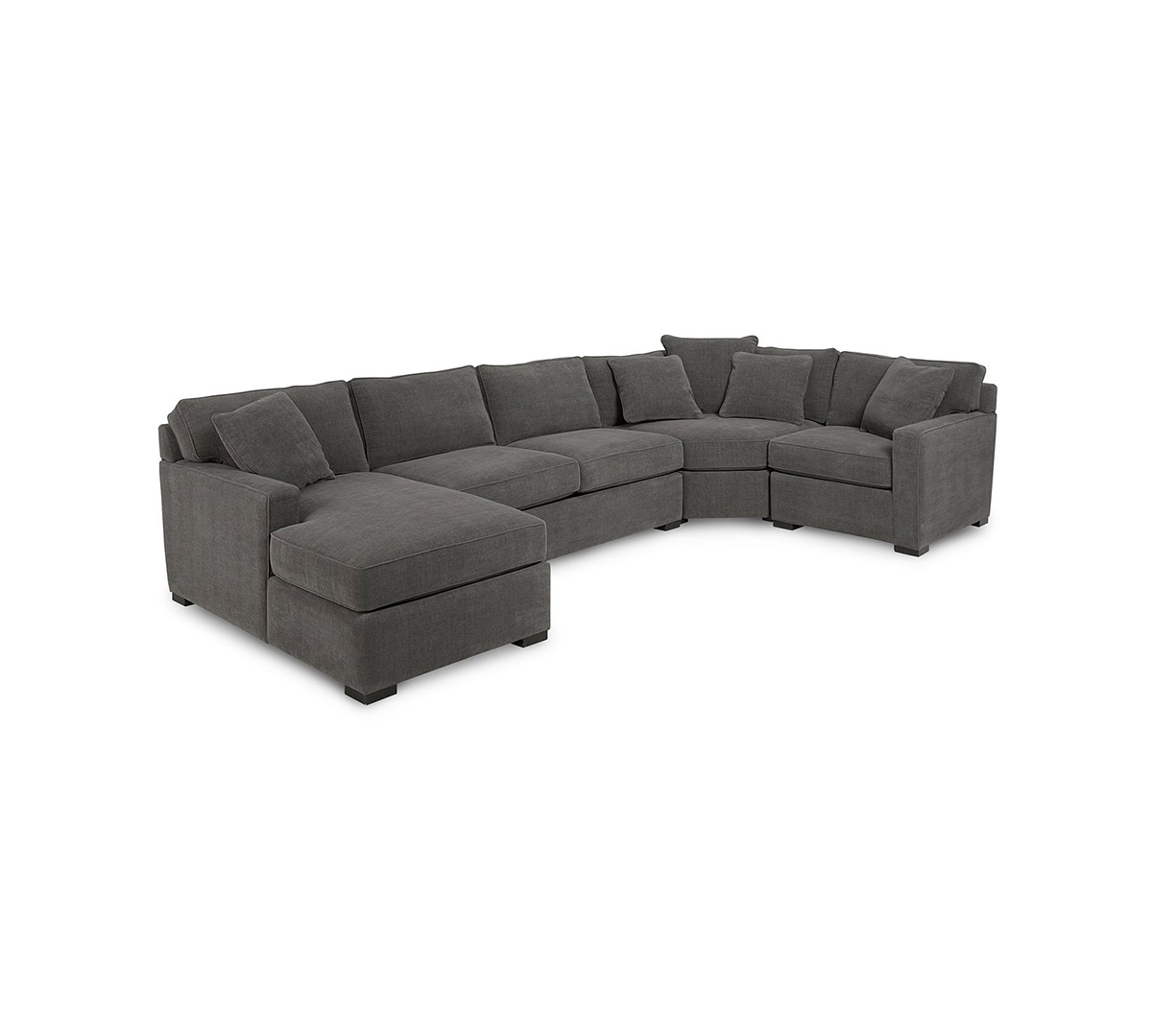 1101388 Radley 4-Pc. Fabric Chaise Sectional Sofa with Wed sku 1101388