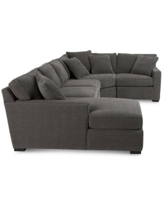 Furniture Radley 4-Piece Fabric Chaise Sectional Sofa, Created For Macy ...