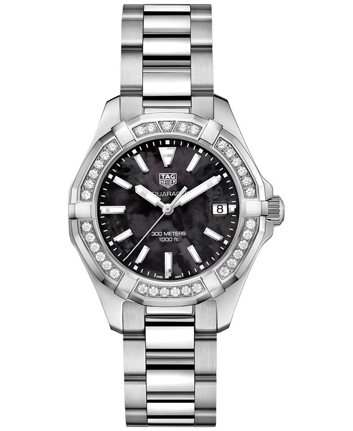 TAG Heuer Women s Swiss Aquaracer Diamond 5 8 ct. t.w. Stainless
