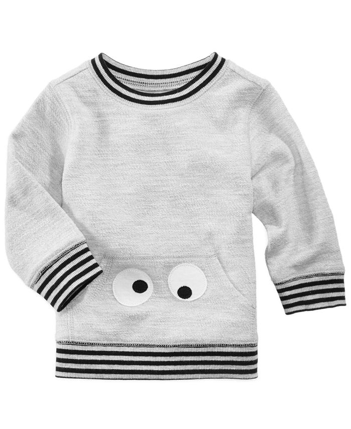 First Impressions Face Sweatshirt, Baby Boys, Created for Macy's Macy's