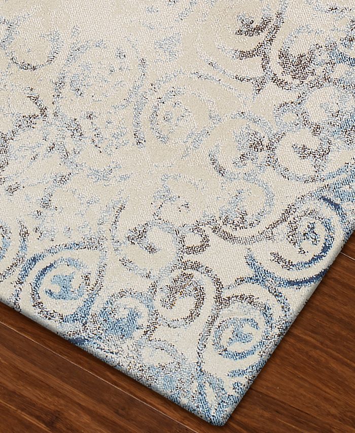D Style Macy's Fine Rug Gallery Vida VA160 Linen 7'10" x 10'7" Area Rug