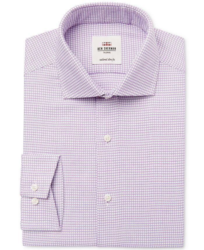 Macy's purple dress shirt top