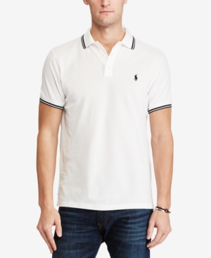 POLO RALPH LAUREN MEN'S CUSTOM SLIM FIT MESH POLO