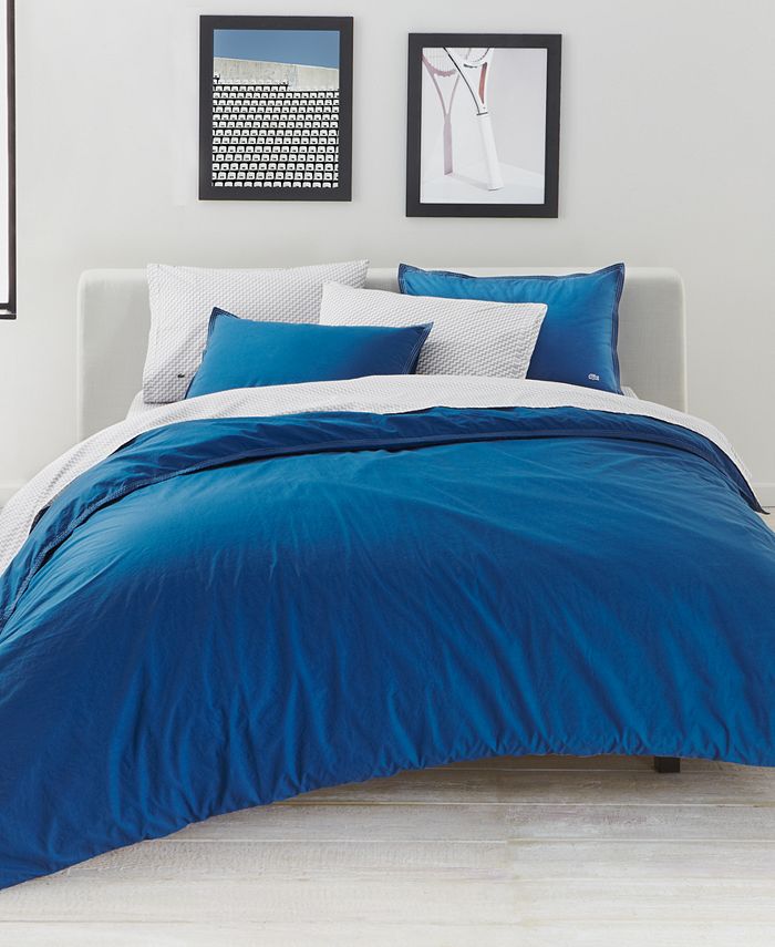 gået i stykker træt af bønner Lacoste Home CLOSEOUT! Relaxed & Washed Blue Sapphire Bedding Collection &  Reviews - Designer Bedding - Bed & Bath - Macy's