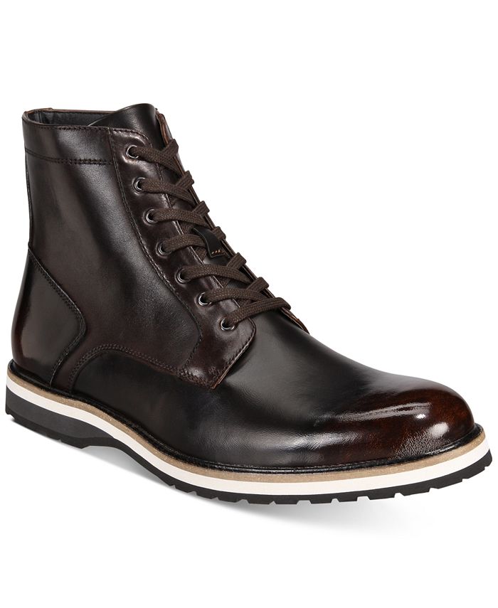 Bar III Men's Damian Lace-Up Boots, Created for Macy's & Reviews - All ...