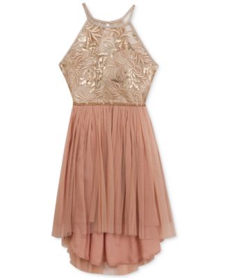 Rare Editions - Lace & Mesh Dress, Big Girls (7-16)